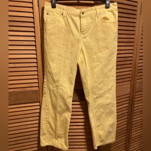 Tommy Hilfiger Yellow Hipster Bootcut Jeans